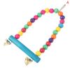 Natural Wooden Parrot Swing Toy Bird Supplies Perch Hanging Swings Cage For Pets