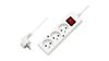 Prolunga con Interruttore 3 Prese Schuko 10A 5M /Omy 3X1/ Bianca Ps-370Ws T-106120