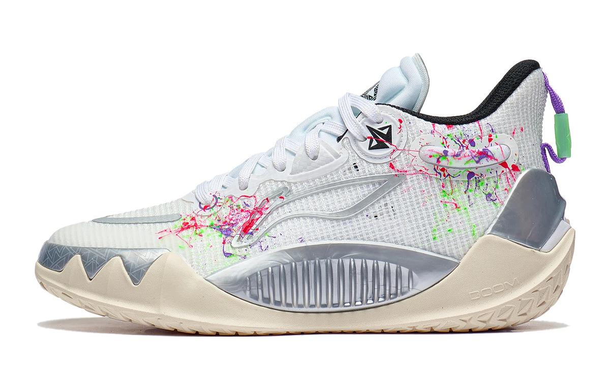 Li Ning YOUNG JB1 Slip Resistant Cushioning Abrasion Resistant Slip Resistant Cushioning Abrasion Resistant Mid top YKBT020-1 39