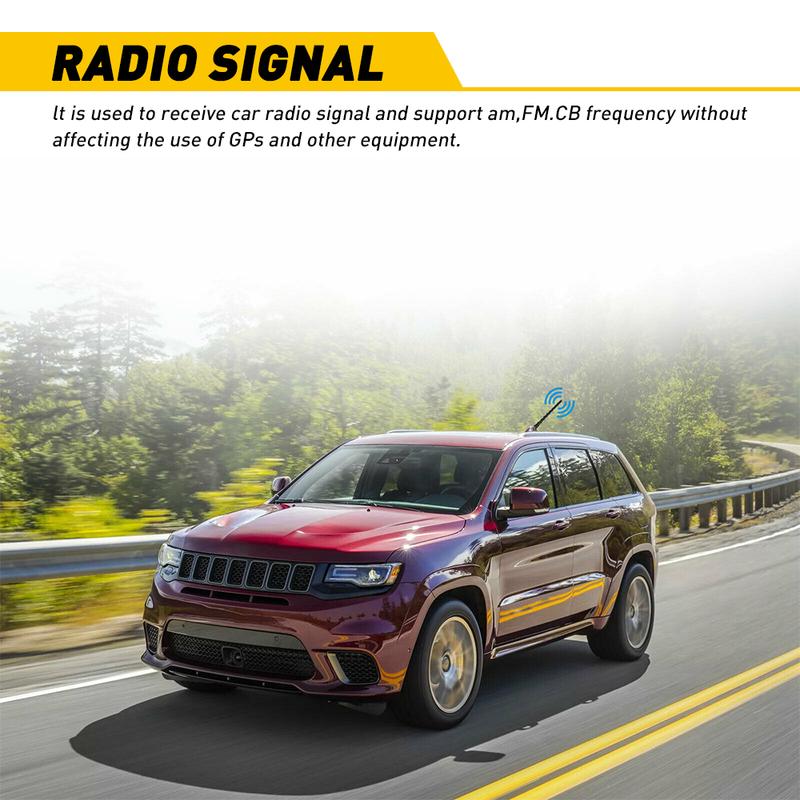 7 inch Universal Car Antenna Aerial AM FM Radio Signal Antenna Replacement With 7 Screws Car Accessories For VW Toyota Honda BMW