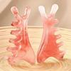 Resin Multifunctional Four-in-One Gua Sha and Massage Comb - Sandalwood Facial and Head Therapy Tool