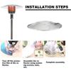 Patio Heater Shield Replacement Accessories, Top Shield Reflector Aluminum Winter Heater Shield Reflector For Outdoor