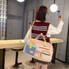 Cartoon Cute Large-capacity Commuter Bag New High-value Fashionable Girls Travel Bag Contrasting Color Portable Messenger Bag