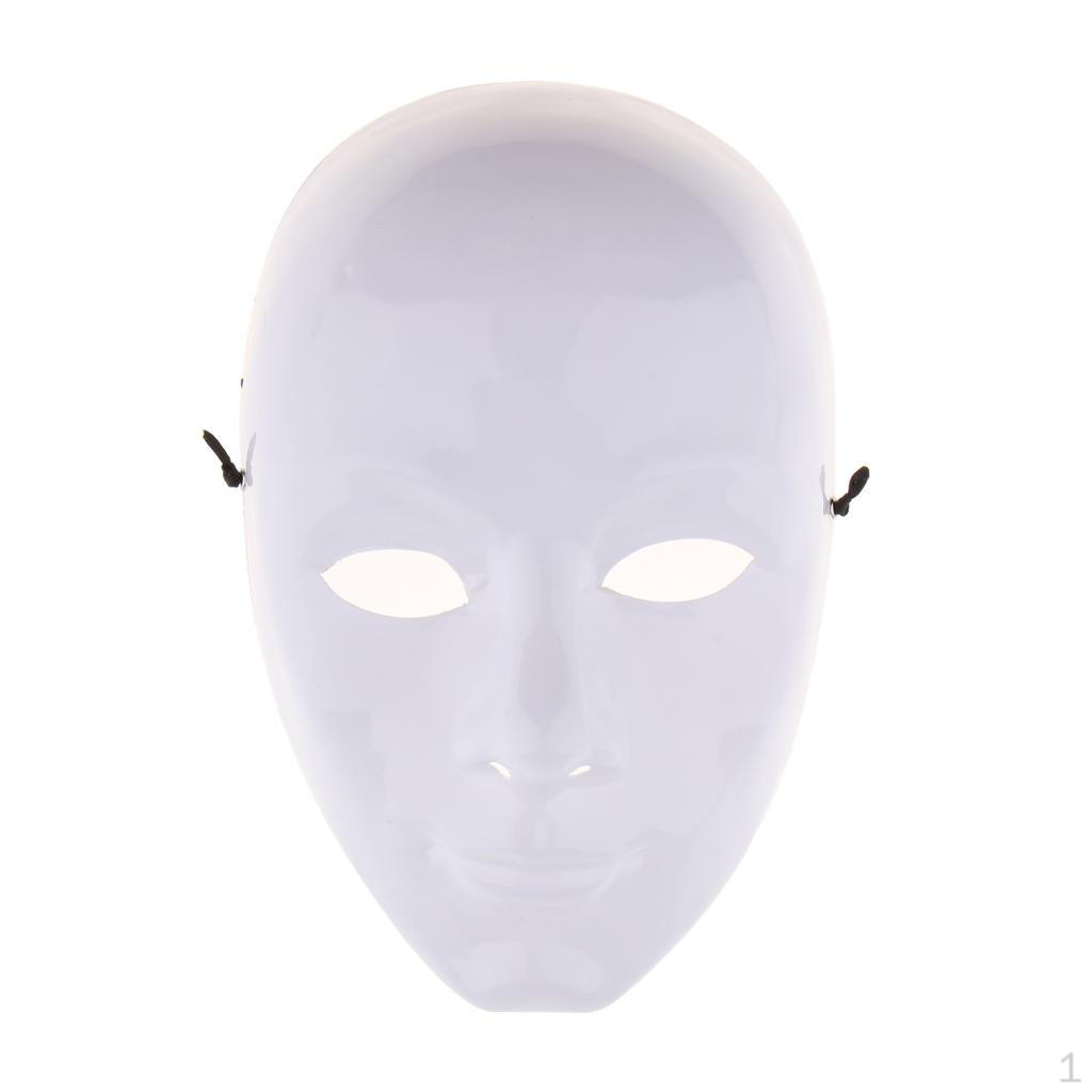 

to Decorate, Full Plastic Party Design Your Own Mask White