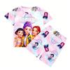 Set Pigiama per Bambine Bambini Piccoli 3-8 10 11 12 Anni Kpop Demon Hunters Estivi Pigiama Top+Pantaloncini Due Pezzi Pijamas Set Pigiama