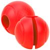 2pcs Barbell Grips Round Thick Silicone Dumbbell Adapter Balls Barbell Grip Hand Wrap BallRed