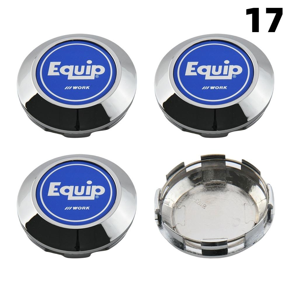 4PCS OD 76MM / ID 72MM Cap For Rims WORK EMOTION EQUIP MEISTER VS Emblem Wheel Center Cap Sport Car Logo Wheel Cover Hub Caps