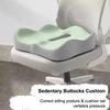 Curved Memory Foam Cushion - Coccyx Comfort; Ideal Pressure Relief for Car or Office, 1PC