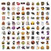 Halloween Stickers 100 Cute PVC Water Bottles Notebook Scrapbook Pumpkin Stickers Halloween Waterproof Decorations