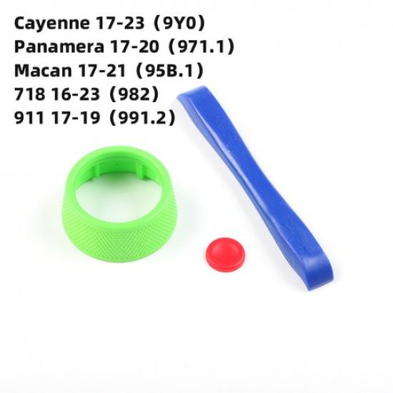 1x Colorful ABS Car Steering Wheel SC Knob Upgrade Change For Porsche 718 Macan