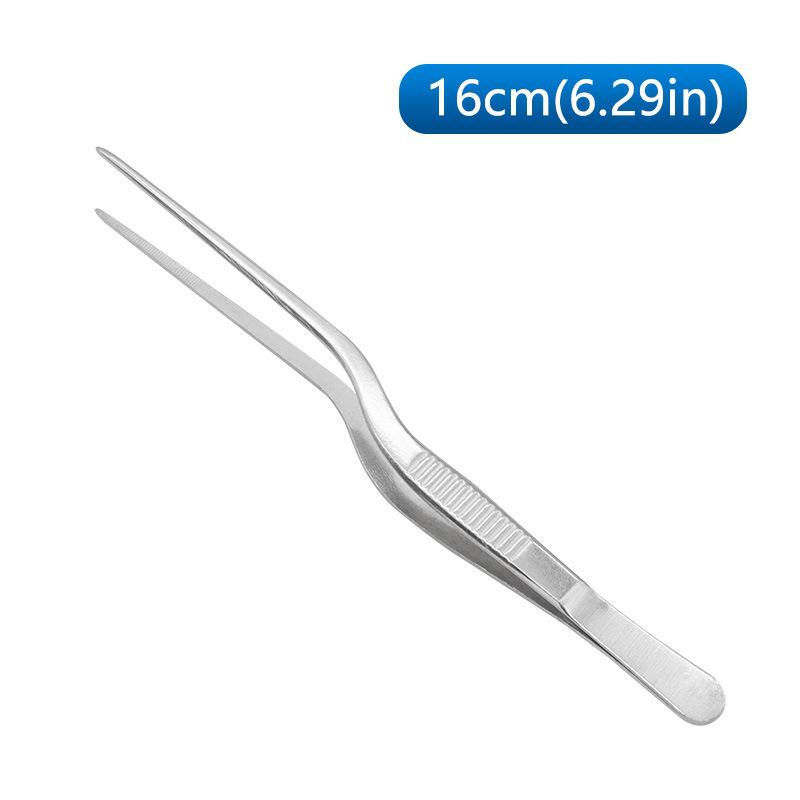 Stainless Steel Gun-Shaped Ear Tweezers with Anti-Slip Handle, Available In 14cm, 16cm, and 20cm Sizes