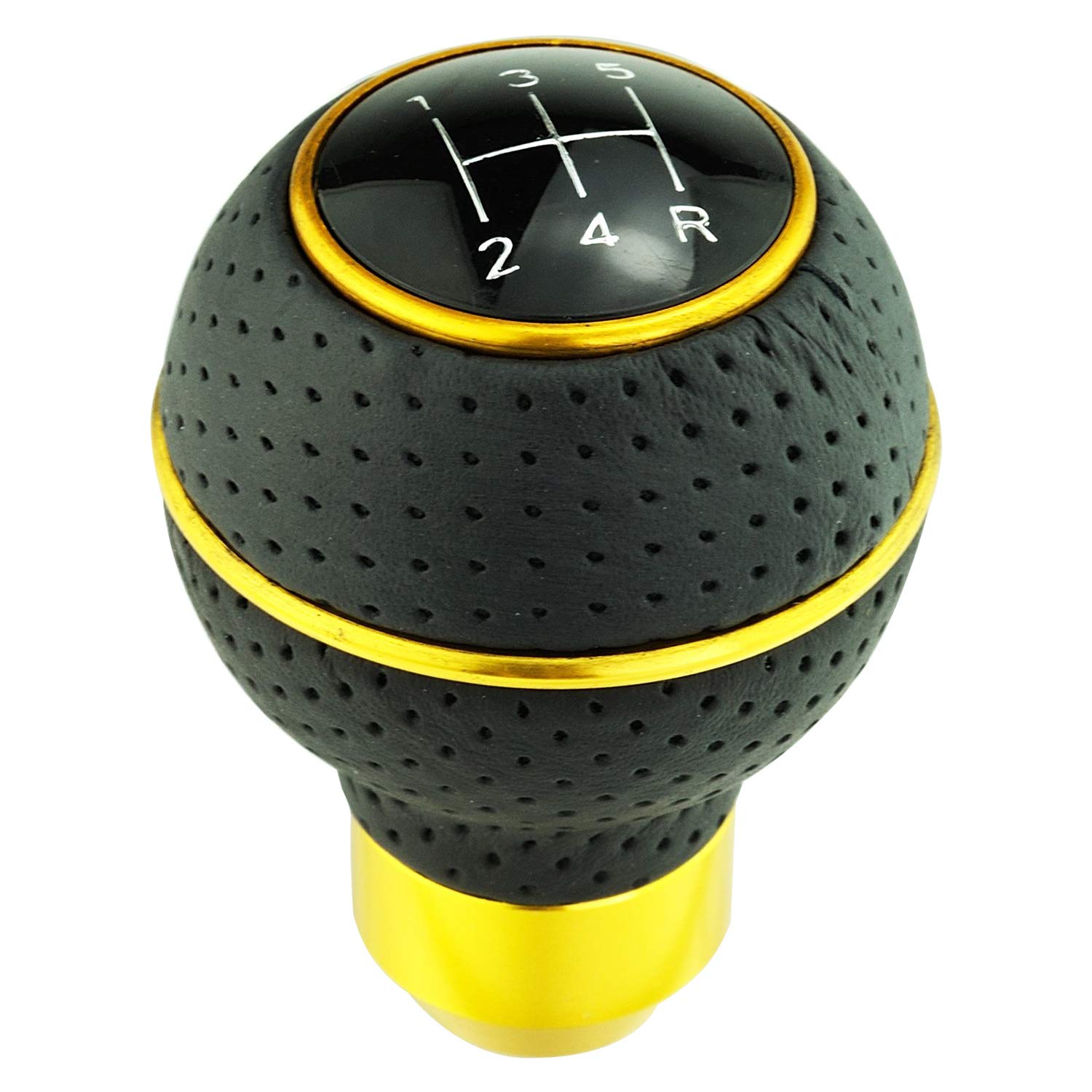 

Lunsom PU Leather Shift Knob Ball 5 Speed Shift Knob Perfect for Manual Car (Gold) золотой
