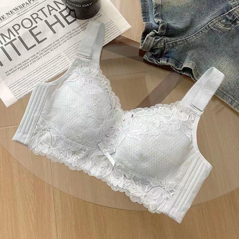 No steel rims, large breasts, small bras, closed breasts, anti-sagging underwear, women's adjustable full cup large size bra