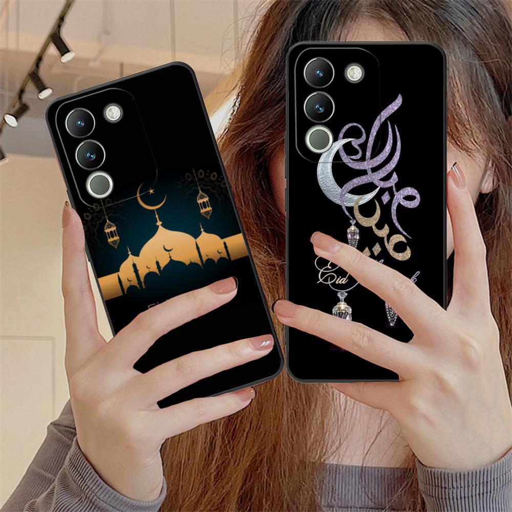 Eid Mubarak Mobile Phone Case for VIVO V60 V50 V40 V30 V29 V27 V25 V23 Pro Lite 5G Colorful Printing Cover Luxury Cellphones