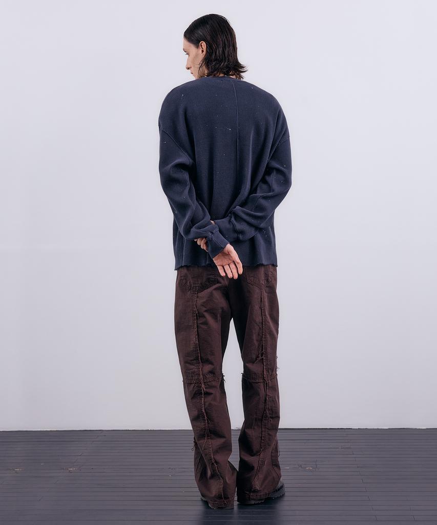 NUAKLE (M) Grid Damage Pants_Mocha Brown