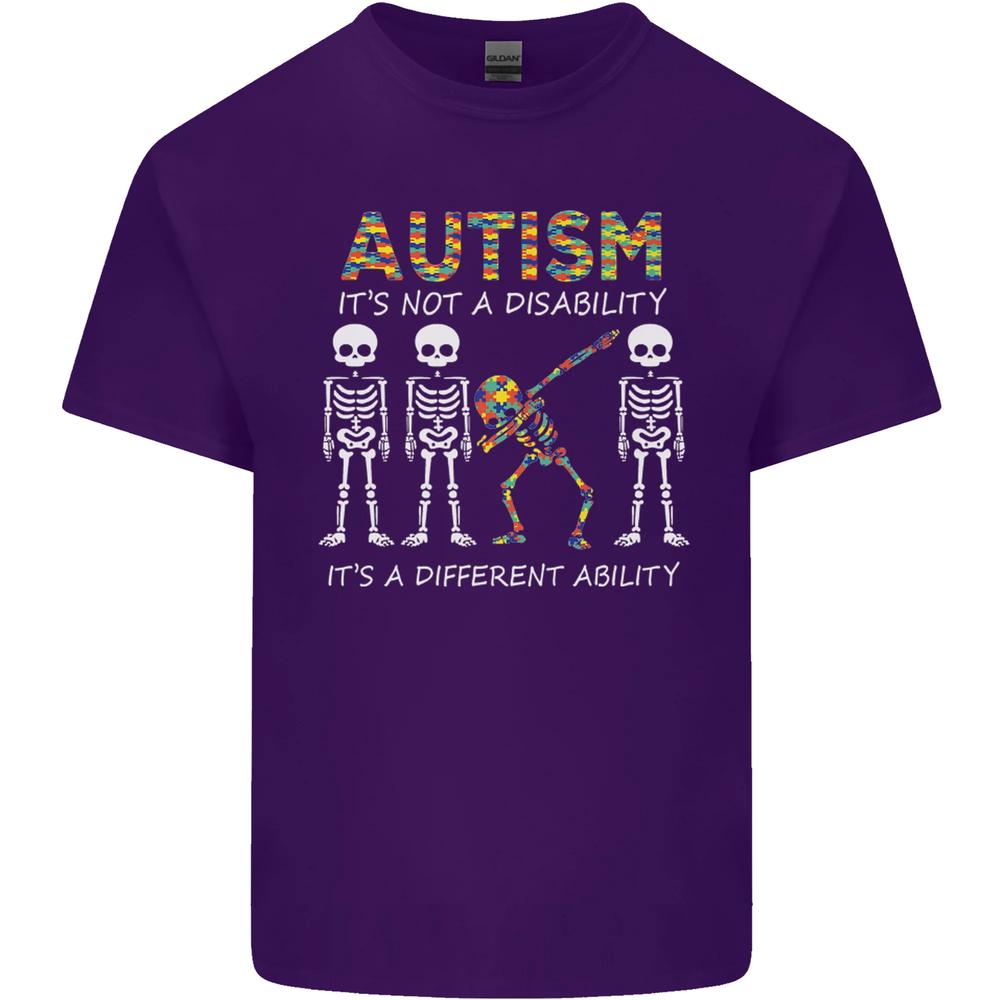 Autism A Different Ability Autistic ASD Unisexs Cotton TShirt Tee Top