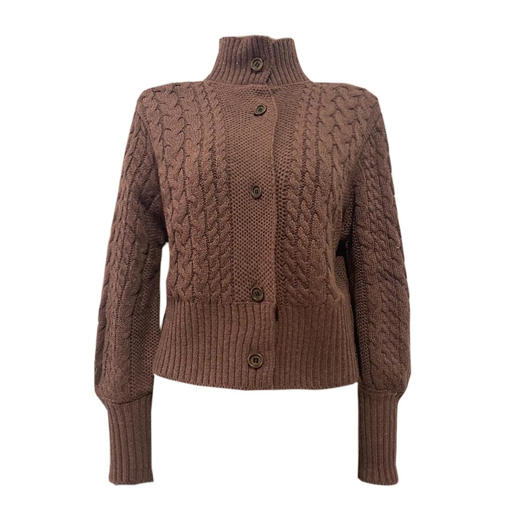 Damski modny kardigan z długim rękawem, zapinany na jeden guzik, sweter, dopasowana krótka sukienka, dzianinowa kurtka