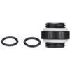 Water Cooling Fittings Durable Copper Small Compact Replaceable Computer Supplies for PCBlack