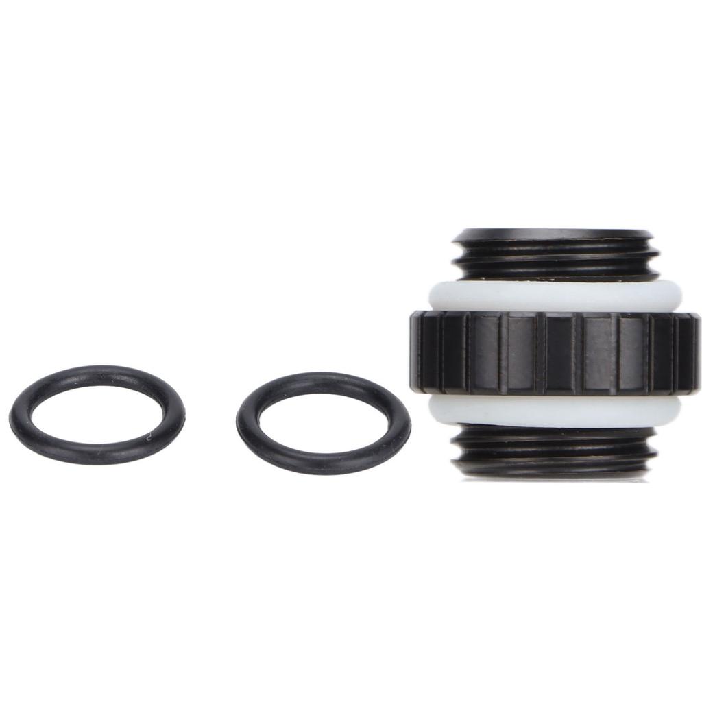 Wasserkühlungsanschlüsse Langlebiges Kupfer Klein Kompakt Austauschbar Computerzubehör für PC Schwarz