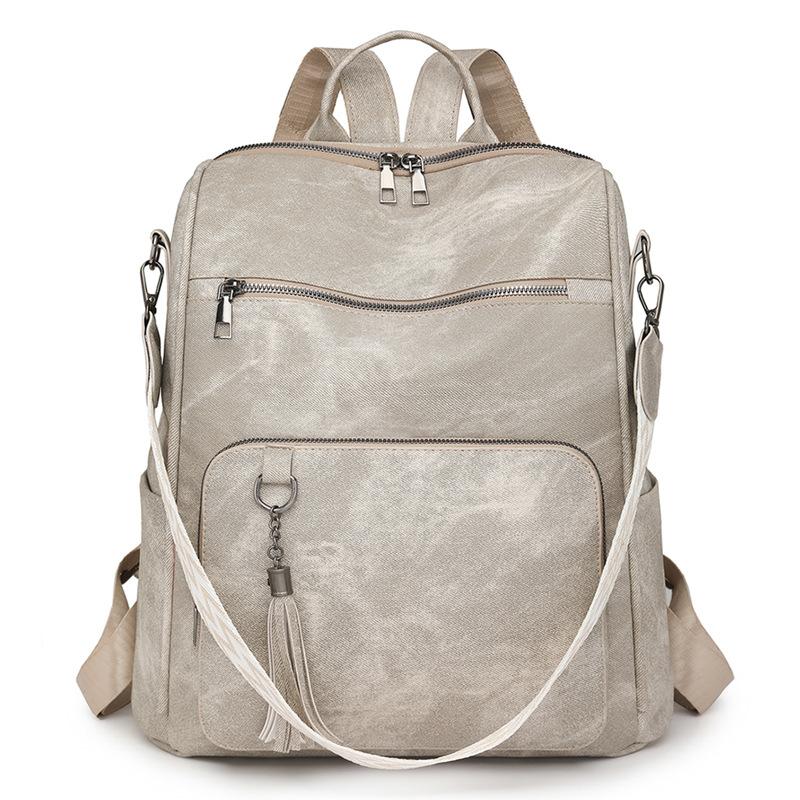 Backpack Lightweight Retro Backpack Large Capacity Women's Backpack Multi-functional Shoulder Bag