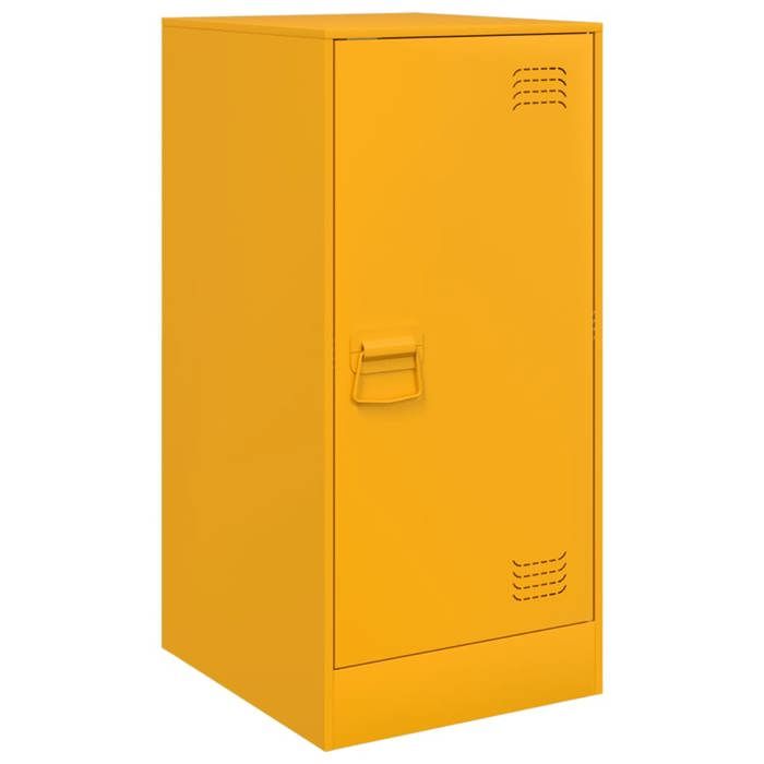 VidaXL Buffet jaune moutarde 34,5x39x73 cm acier, armoire, placard, buffet haut, armoire latérale, armoire de rangement, 841712