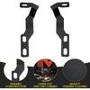 Hood Hinge Ditch Light Mount Brackets for Toyota Tacoma 2016-2021 3rd Gen Black Auxiliary Offroad Pod Work Light Mounting Kit