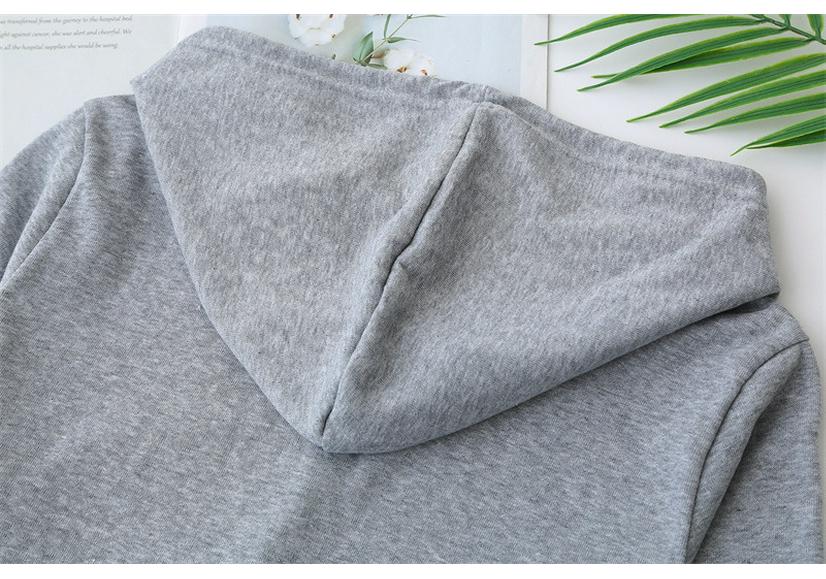 Women's Plus Size V-Neck Letter Print Hoodie - Long Sleeve Casual Slimming Top for Spring 2026