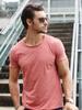 Qualität 100% Baumwolle Herren T-Shirt Modischer Schnitt Slim Fit Einfarbiges Herren-T-Shirt Oberteile T-Shirts Brasilien Kurzarm-T-Shirt Für Männer