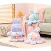 COD Cute Double-Sided Octopus Octopus Rabbit Doll Transformation Flip Plush Toy Octopus Pillow Rag Doll Birthday Gift Cute Super Cute Female