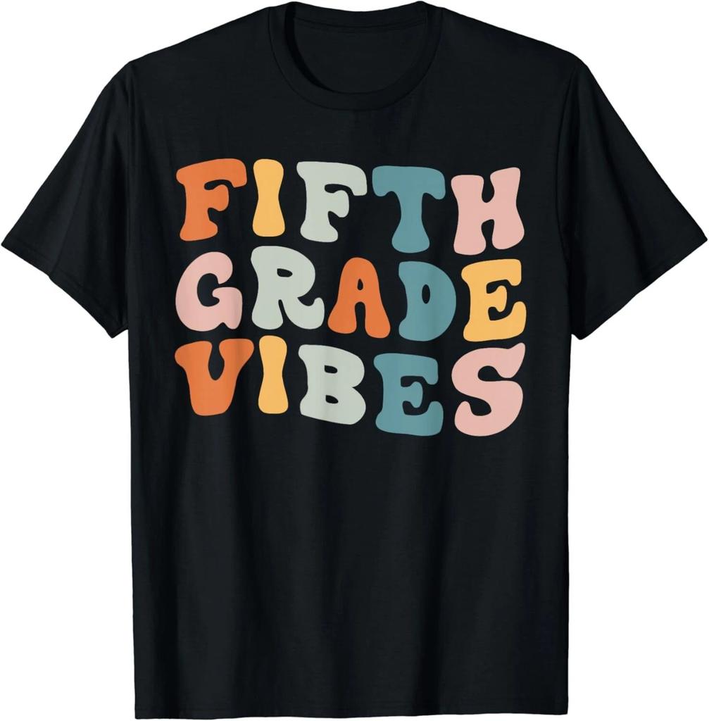 Fünfte Klasse Vibes Zurück in die Schule Retro 5. Klasse Lehrer Geschenk Unisex T-Shirt