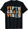 Fünfte Klasse Vibes Zurück in die Schule Retro 5. Klasse Lehrer Geschenk Unisex T-Shirt