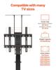 Motorized TV Lift Stand Mount Bracket 132 Lbs Load with Remote Control