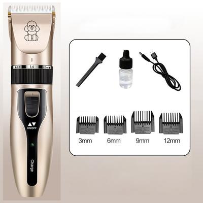 USB Rechargeable Dog Hair Cutting Grooming Machine Low Decibel Puppy Trimmer for Pet Haircut Electrical Animal Haircut Device