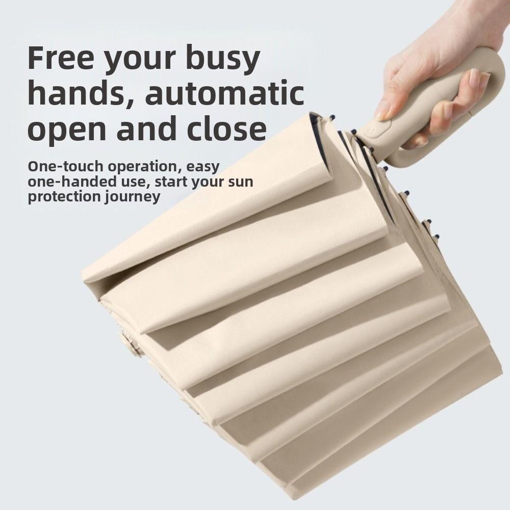 Sonnenschirm Reise Faltbarer Regenschirm Automatisches Öffnen Automatischer Regenschirm Übergröße Regenschirm Golf