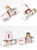 Brass PPR Straight Thermostatic Radiator Angle Valve for Floor Heating