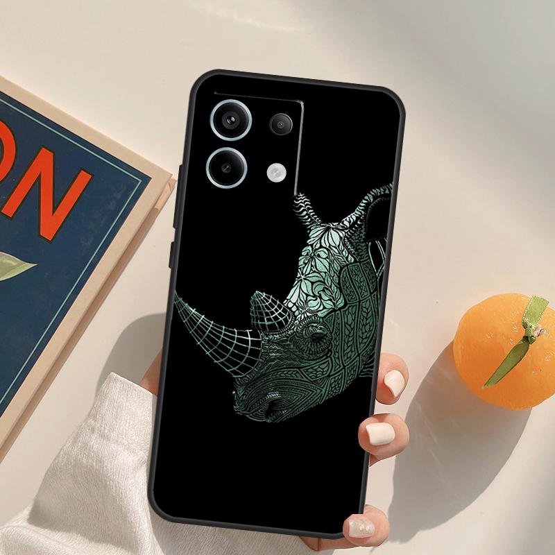 Rough Rhinoceros Rhino Beast Funda For Xiaomi Redmi Note 14 13 9 10 11 12 Pro 9S 10S 11S 12S Redmi 13C 10C 12C 14C Case