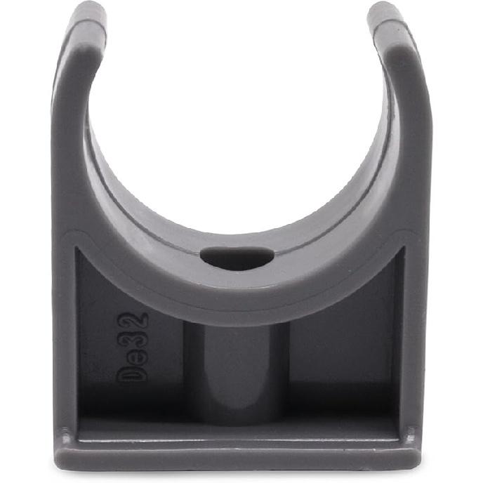 U-Shaped PVC Pipe Clamps 30Pcs Water Plastics Pipe Clamps Hose Hanger Fit for 1-1/2"/40mm OD Pipes, Suport Pex Tubing