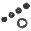 M1.5 Spur Pinion Set Steel 35T Spur 19T 20T 21T 22T Pinion Gear for TRAXXAS 1/5 6S, 8S Remote Control Vehicle Black