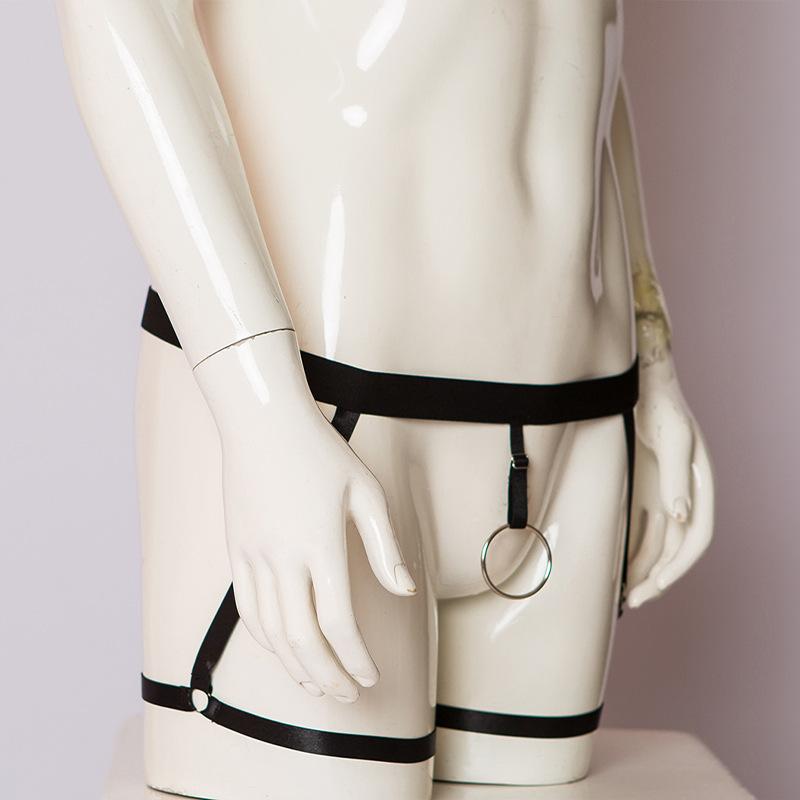 Sexy Men's Suspender Boxers, Male Sexy Ring Hollow Free Sex Panties