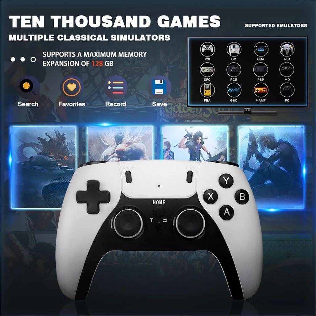 ZWXYVUT Retro Game Stick-2025 GD10 PRO Game Stick Console 2.4G Double Wireless Controller Game 4K 41000 Games 128GB Retro Games Christmas Gift (128G)