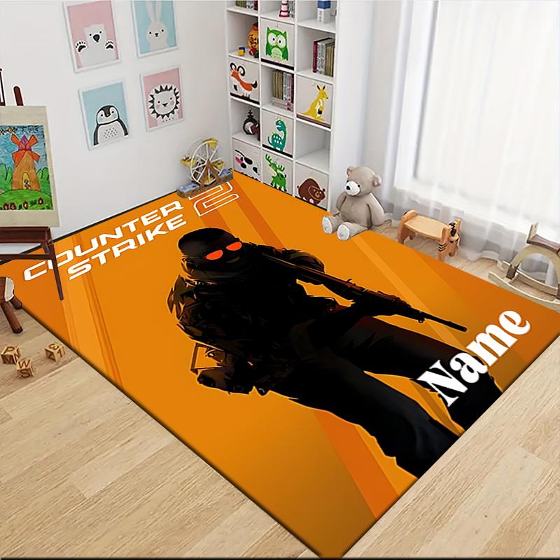 Custom Name Bee Sky Carpet Rug Customizable Soft Washable Anti-Slip Home Living Room Sofa Mats Personalized Rug. 0909409