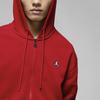 Jordan Einfarbiger Logo-Fleece-Hoodie mit Reißverschluss für Herren Sweatshirt Rot DQ7351-687
