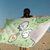 Cute Japanese C-Chiika-waE Usagi Microfiber Beach Towel Absorbent Quick Dry Soft Yoga Swimming Resort Mountain Climbing Towel