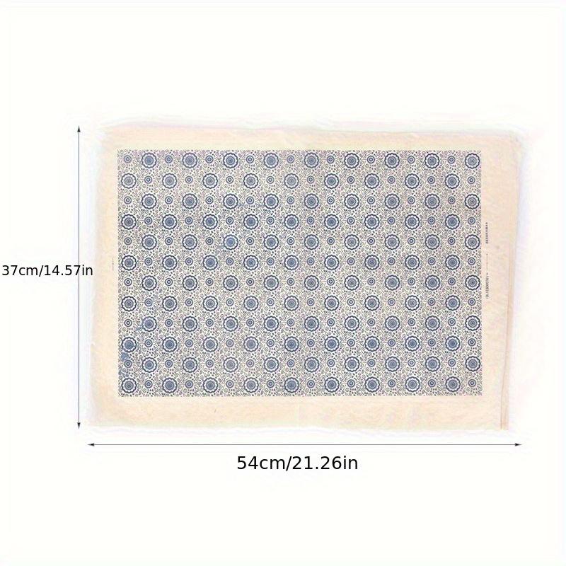 1 pz Carta Trasferibile in Argilla Porcellana Blu e Bianca, Carta Decalcomania Fai da Te per Ceramica Argilla, Carta Trasferibile per Argilla Ceramica, Artigianato Tradizionale, Carta Riutilizzabile