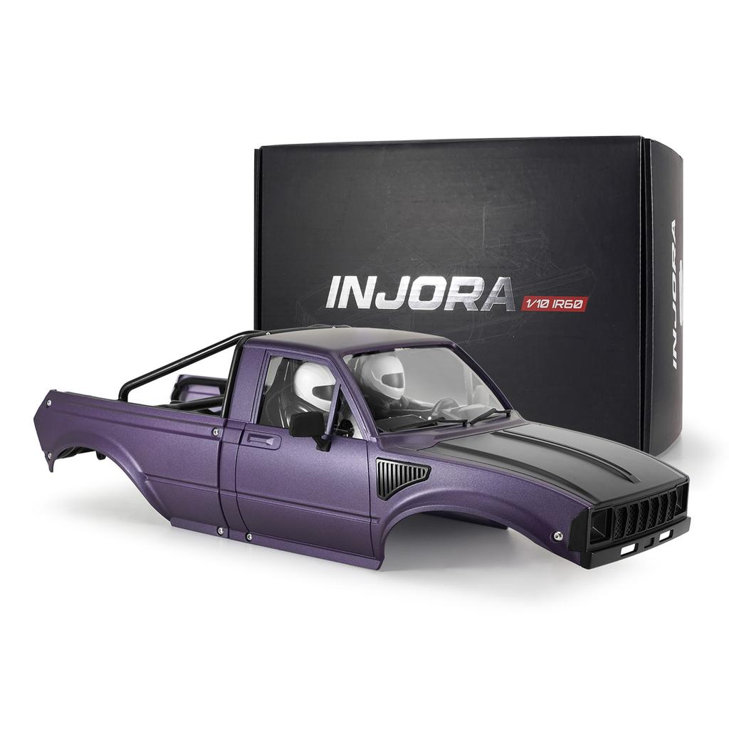 Injora Ir60-10 Hard Body With Interior  Bed Cage For 110 Rc Crawler