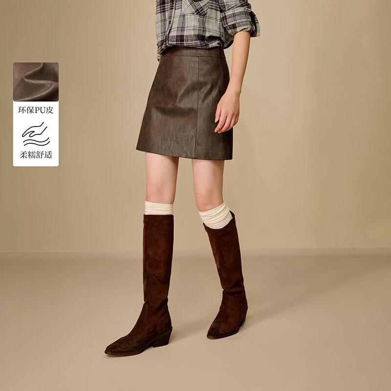 

Inman Women s High-Waist A-Line Short Skirt Collection S