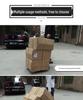 Compact Folding Hand Truck: Portable Four-Wheel Small Trailer Cart for Travel, Shopping, and Luggage Transport.