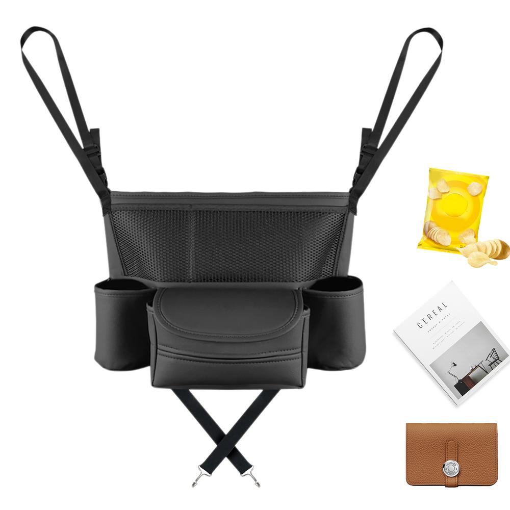 Auto Organizer Aufbewahrung Zwischen Sitzen Multifunktional PU Leder Fahrer Aufbewahrungsnetz Tasche Große Kapazität Automobil Konsole