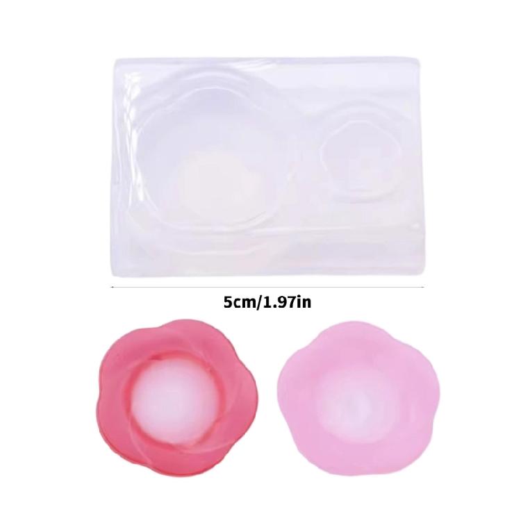 Silicone Handmade Pendant Molds Crafting Supplies Small Flower Shape for Resin Art Crafting and Home Decorating Projects