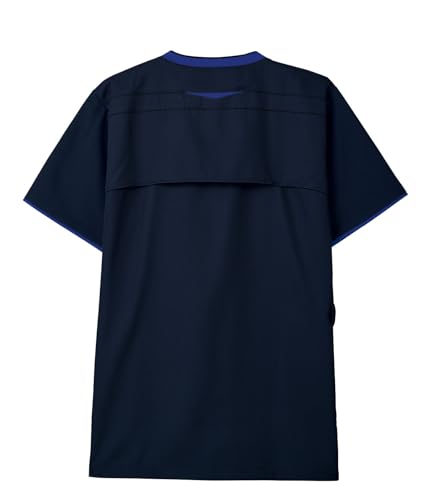 [Folk] Medical Scrub Jacket 7080SC Women's Dark Navy x Medium Blue M